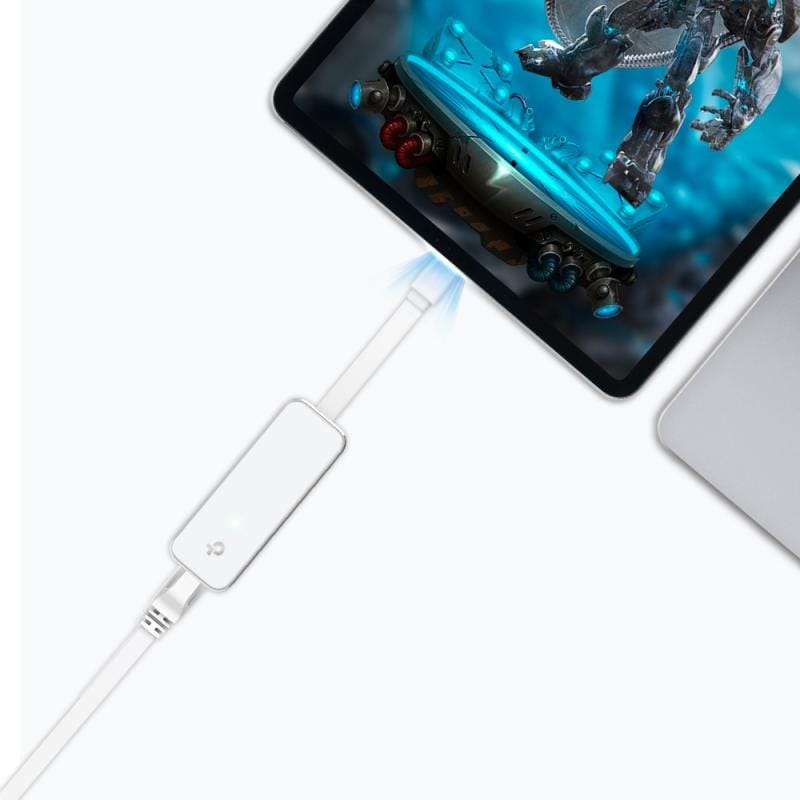 TP-Link Adaptor multifuncțional TP-Link UE330C USB-C la Gigabit Ethernet + Hub 3x USB 3.0, compact