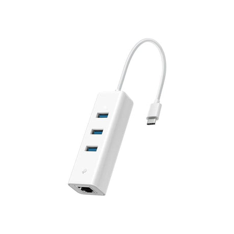 TP-Link Adaptor multifuncțional TP-Link UE330C USB-C la Gigabit Ethernet + Hub 3x USB 3.0, compact