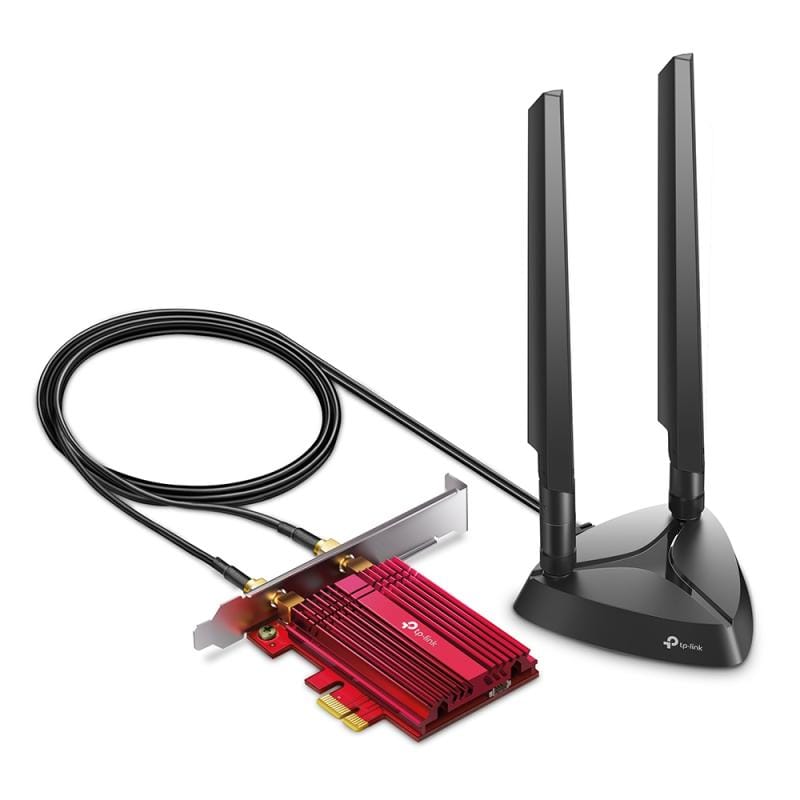 TP-Link Adaptor de rețea TP-Link Archer TXE75E pentru PC, Wi‑Fi 6E, PCIe, conexiune rapidă și stabilă