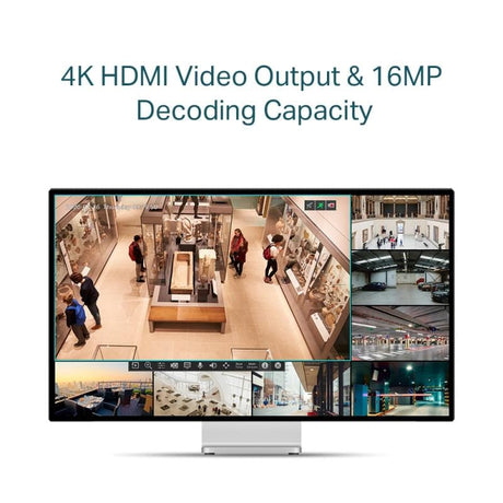 TP-Link NVR TP-Link VIGI NVR1004H-4P cu 4 canale, PoE integrat, pentru camere IP, monitorizare și administrare la distanță