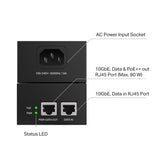 TP-Link Injector PoE TP-Link POE380S pentru alimentare și date prin cablu Ethernet, compatibil camere IP, AP Wi-Fi și telefoane VoIP