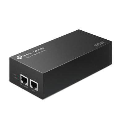 TP-Link Injector PoE TP-Link POE380S pentru alimentare și date prin cablu Ethernet, compatibil camere IP, AP Wi-Fi și telefoane VoIP