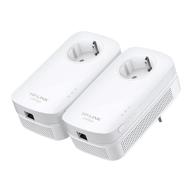 TP-Link Kit adaptoare Powerline TP-Link TL-PA8010P, AV1200, 2x Gigabit, priză passthrough, extindere internet prin rețeaua electrică