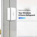 TP-Link Senzor inteligent contact ușă/fereastră TP-Link Tapo T110, notificări în aplicație, necesită hub Tapo