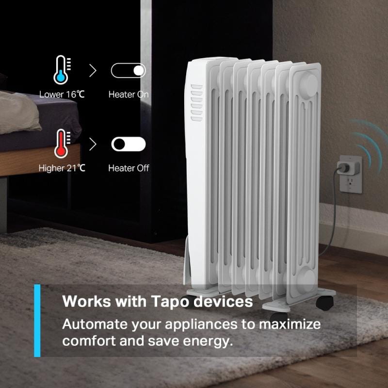 TP-Link Senzor inteligent temperatură TP-Link Tapo T310 pentru monitorizare climat interior, integrare Tapo Smart Home