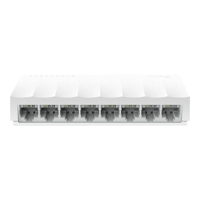 TP-Link Switch TP-Link LS1008, 8 porturi Fast Ethernet 10/100 Mbps, neadministrabil, plug-and-play, silențios, economisire energie