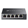 TP-Link Switch Gigabit TP-Link Omada Agile ES205G, 5 Porturi, Managed, VLAN, QoS, IGMP, Desktop Silențios