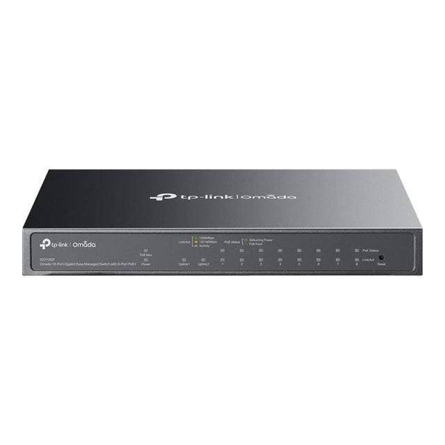 TP-Link Switch TP-Link Omada Agile ES210GMP, Gigabit gestionabil, PoE pentru rețele office și retail