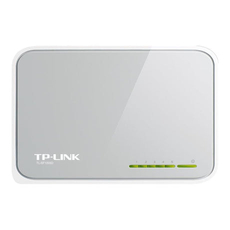 TP-Link Switch TP-Link TL-SF1005D, 5 porturi Fast Ethernet 10/100 Mbps, Plug & Play, design compact