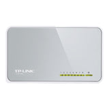 TP-Link Switch TP-Link TL-SF1008D 8 Porturi Fast Ethernet 10/100 Mbps, Plug-and-Play, Compact pentru Birou și Acasă