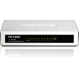 TP-Link Switch TP-Link TL-SF1008D 8 Porturi Fast Ethernet 10/100 Mbps, Plug-and-Play, Compact pentru Birou și Acasă