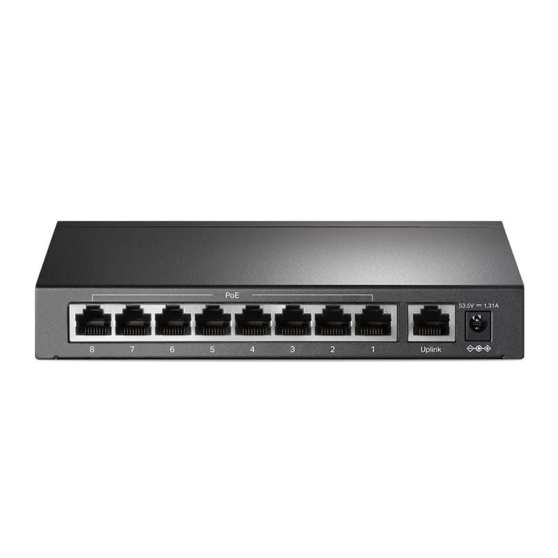 TP-Link Switch TP-Link TL-SF1009P, 9 porturi Fast Ethernet, PoE, neadministrabil, pentru rețele birou și supraveghere