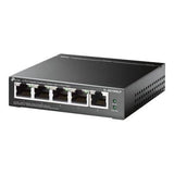 TP-Link Switch TP-Link TL-SG1005LP Gigabit 5 Porturi, 4x PoE+ 802.3af/at, Carcasă Metalică, Fanless