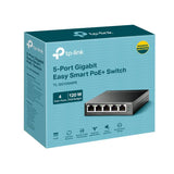 TP-Link Switch TP-Link TL-SG105MPE, 5 porturi Gigabit RJ45 10/100/1000 Mbps, desktop, carcasă metalică