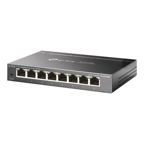 TP-Link Switch TP-Link TL-SG108E cu 8 Porturi Gigabit Ethernet, Compact pentru Birou și Acasă