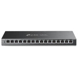 TP-Link Switch TP-Link TL-SG116P 16 porturi Gigabit, 16x PoE, neadministrabil, pentru rețele birou și supraveghere