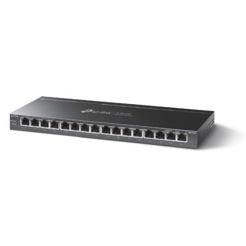 TP-Link Switch TP-Link TL-SG116P 16 porturi Gigabit, 16x PoE, neadministrabil, pentru rețele birou și supraveghere