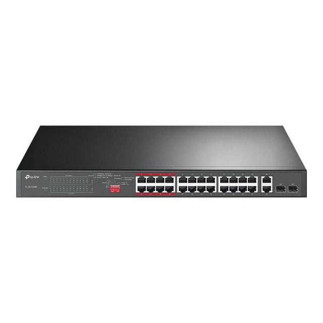 TP-Link Switch de rețea TP-Link TL-SL1226P, 24 porturi PoE, pentru birou și supraveghere IP