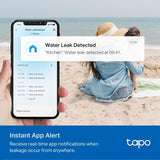 TP-Link Senzor inteligent de scurgeri de apă TP-Link Tapo T300, notificări în aplicație și automatizări Smart Home