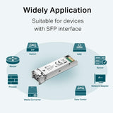 TP-Link Transceiver SFP TP-Link SM311LM MiniGBIC, 1000 Mbps, single-mode, 1310 nm, conector LC, hot-pluggable