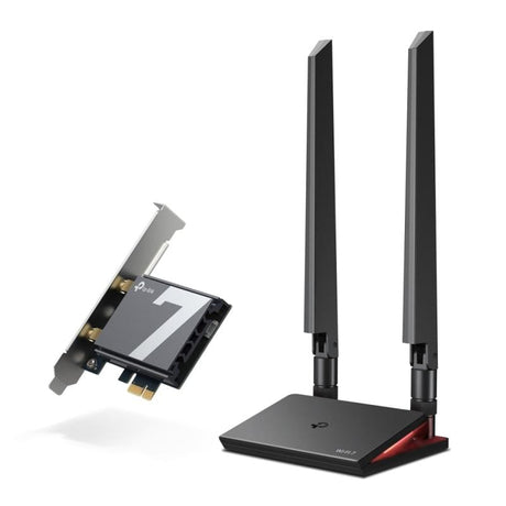 TP-Link Placă de rețea wireless internă TP-Link Archer TBE550E PCIe, Wi‑Fi 7, WPA3, pentru PC desktop