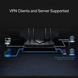 TP-Link Router Wi‑Fi 6 TP‑Link Archer AX55 Pro, Dual‑Band Gigabit, pentru streaming 4K/8K și gaming, securitate avansată