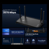TP-Link Router Wi‑Fi TP‑Link Archer BE230, conexiune rapidă și stabilă pentru streaming, jocuri și telemuncă