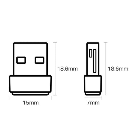 TP-Link Adaptor Wi‑Fi USB TP‑LINK Archer T2U Nano, Dual Band, design ultra-compact pentru PC și laptop