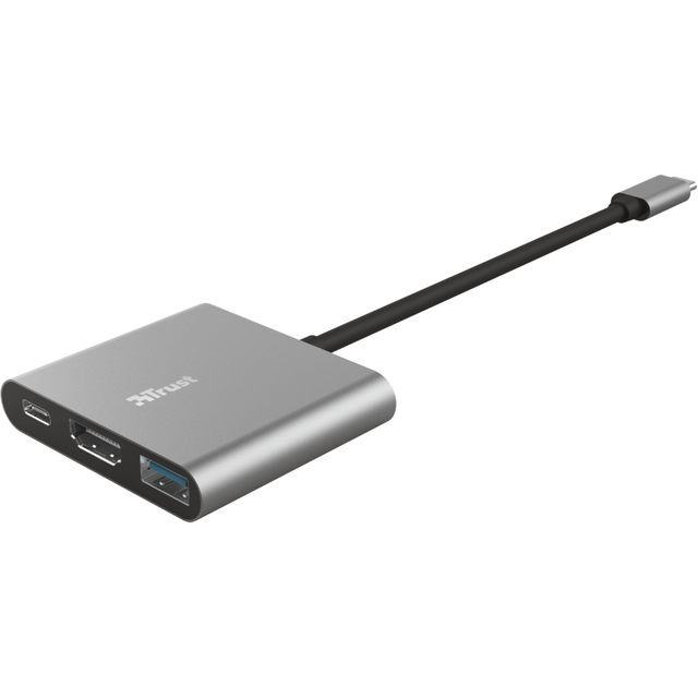 Adaptor USB-C Trust DALYX 23772 | 3-in-1, HDMI, USB, Aluminiu