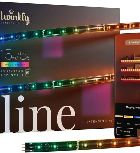 Twinkly Extensie Banda LED RGB inteligenta Twinkly Line Bluetooth WI-FI 15W lumina rece multicolor 15 m 90 Led
