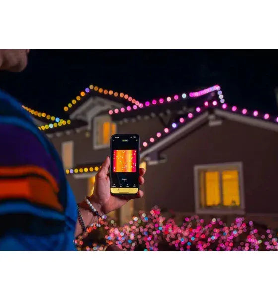 Twinkly Instalatie LED RGB dimabila de exterior Twinkly C 9 80 x LED RGB 244 m IP44 Wi-Fi control prin aplicatie