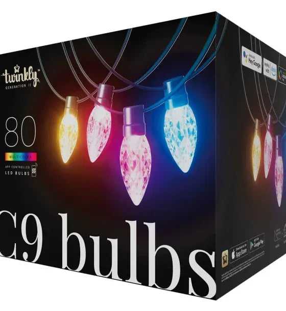 Twinkly Instalatie LED RGB dimabila de exterior Twinkly C 9 80 x LED RGB 244 m IP44 Wi-Fi control prin aplicatie