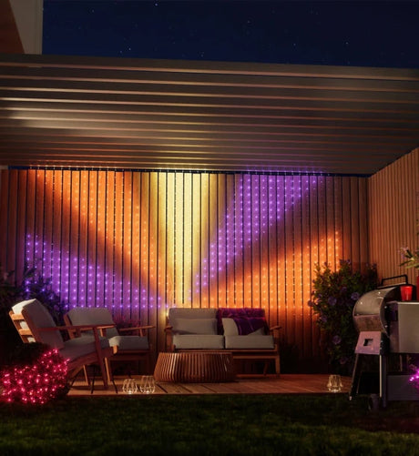 Twinkly Instalatie tip Plasa Twinkly Net 240 LED RGB 1 45x 2 4 m cablu transparent IP44