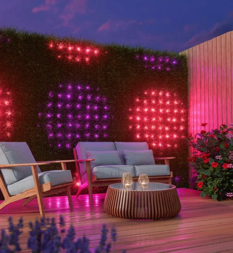 Twinkly Instalatie tip Plasa Twinkly Net 240 LED RGB 1 45x 2 4 m cablu transparent IP44