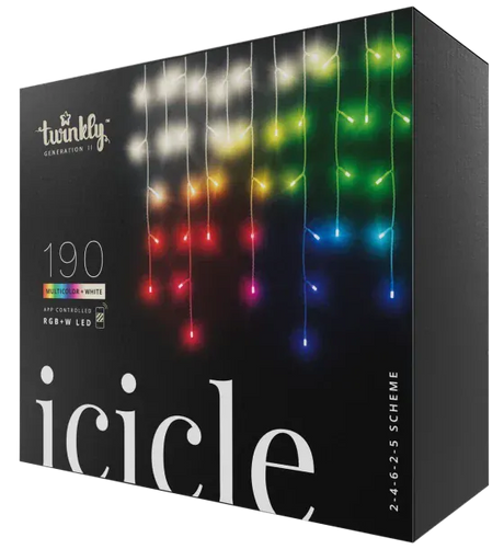Twinkly Instalatie Twinkly Icicle cu 190 de LEDuri Tip Turturi 5m