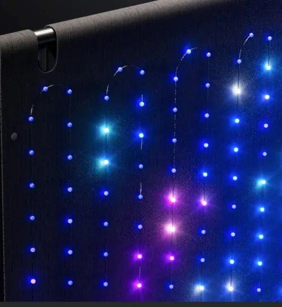 Twinkly Perete lumini Twinkly portabil plug-in RGB 1120 de leduri IP44 bluetooth wi-fi Negru mat