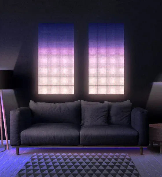 Twinkly Set 3 panouri LED Twinkly 3 x 64 pixeli Negru