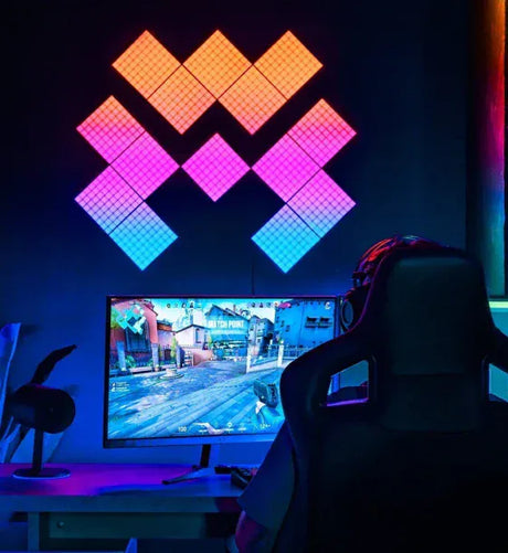 Twinkly Set 3 panouri LED Twinkly 3 x 64 pixeli Negru