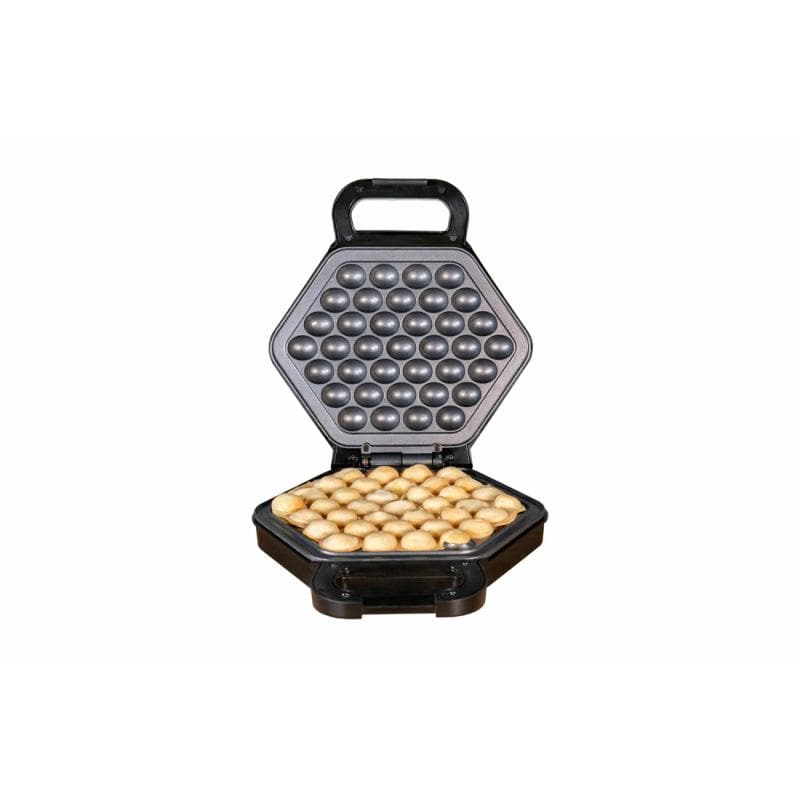 UNOLD Aparat Bubble Waffle Unold Bobby 48245, negru, plăci antiaderente, coacere rapidă