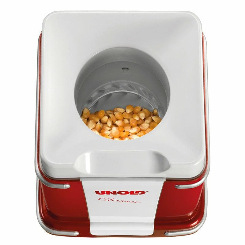UNOLD Aparat de făcut popcorn Unold Classic 48525, design retro, roșu/alb