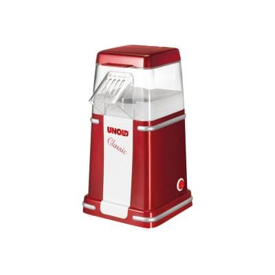 UNOLD Aparat de făcut popcorn Unold Classic 48525, design retro, roșu/alb