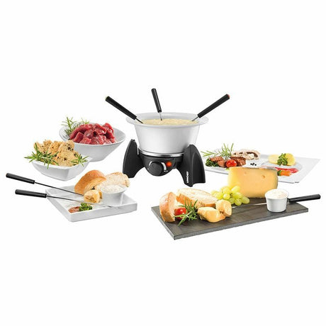 UNOLD Fondue electric Unold 48615, 0,8 l, pentru 6 persoane, inox, negru