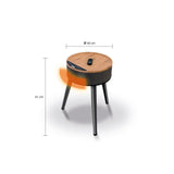 UNOLD Termoventilator ceramic de masă Unold Henry 86545, negru/maro, încălzire rapidă pentru birou și dormitor
