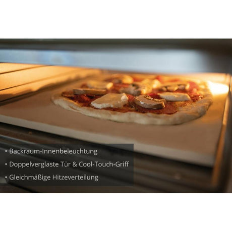 UNOLD Cuptor pentru pizza Unold Luigi 68816, argintiu, pentru blat, coacere uniformă, potrivit pentru pizza proaspătă sau congelată