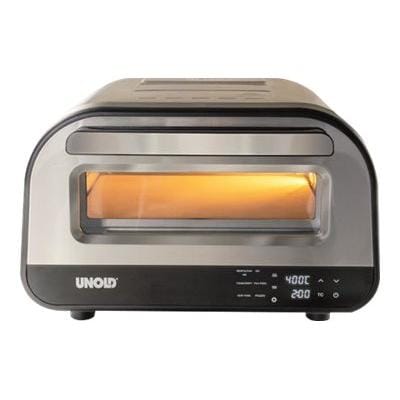UNOLD Cuptor pentru pizza Unold Luigi 68816, argintiu, pentru blat, coacere uniformă, potrivit pentru pizza proaspătă sau congelată