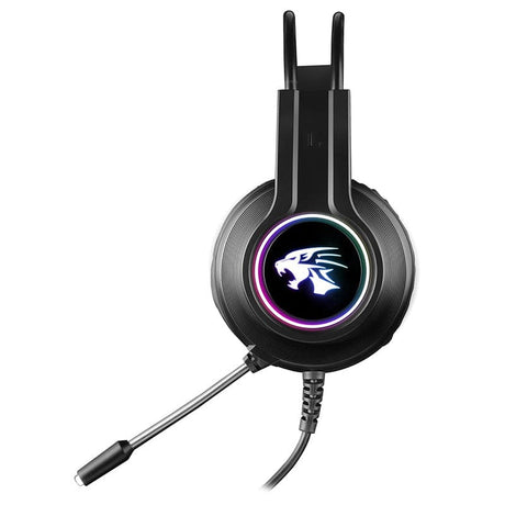 Varr Casti HI-FI Căști Gaming Hi-Fi Stereo cu Microfon RGB, Funcție de Anulare a Zgomotului, Control Volum și Microfon, Compatibilitate USB și Jack 3.5mm
