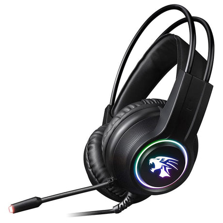 Varr Casti HI-FI Căști Gaming Hi-Fi Stereo cu Microfon RGB, Funcție de Anulare a Zgomotului, Control Volum și Microfon, Compatibilitate USB și Jack 3.5mm