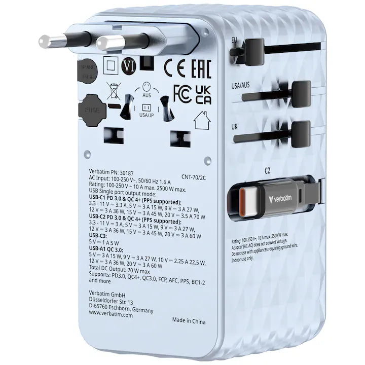 Verbatim Adaptor priza Adaptor priza Verbatim 30187 | 70W