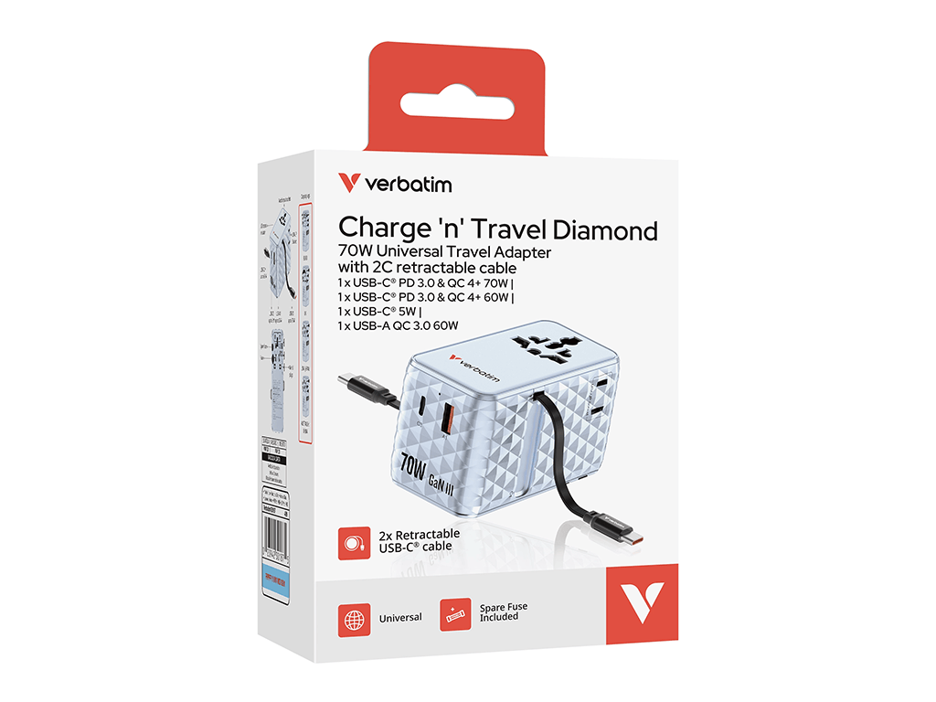 Verbatim Adaptor priza Adaptor priza Verbatim 30187 | 70W