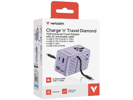 Verbatim Adaptor priza Adaptor priza Verbatim 30188 | 70W